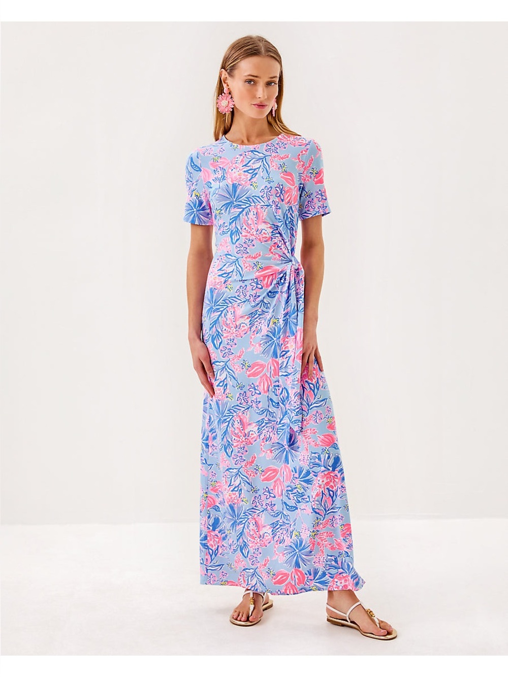 Lilly Pulitzer Chace maxi dress, Multi Elephant Splash